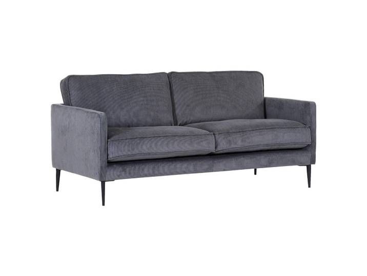 2-Sitzer-Sofa, Anthrazit, Metall, massiv, 175x64x85 cm, Stoffauswahl, Wohnzimmer, Sofas & Couches, Sofas, 2-Sitzer Sofas