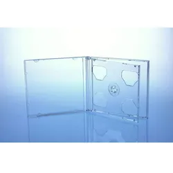 Xlayer 200 CD/DVD Hüllen / 2er 2fach Jewelcase für 2 Disc / glasklar transparent