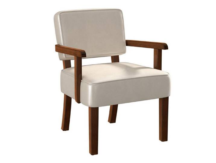 LuxusKollektion Loungesessel Loungesessel Relaxsessel Kunstleder Armlehnen Leder Beige 1 Stuhl
