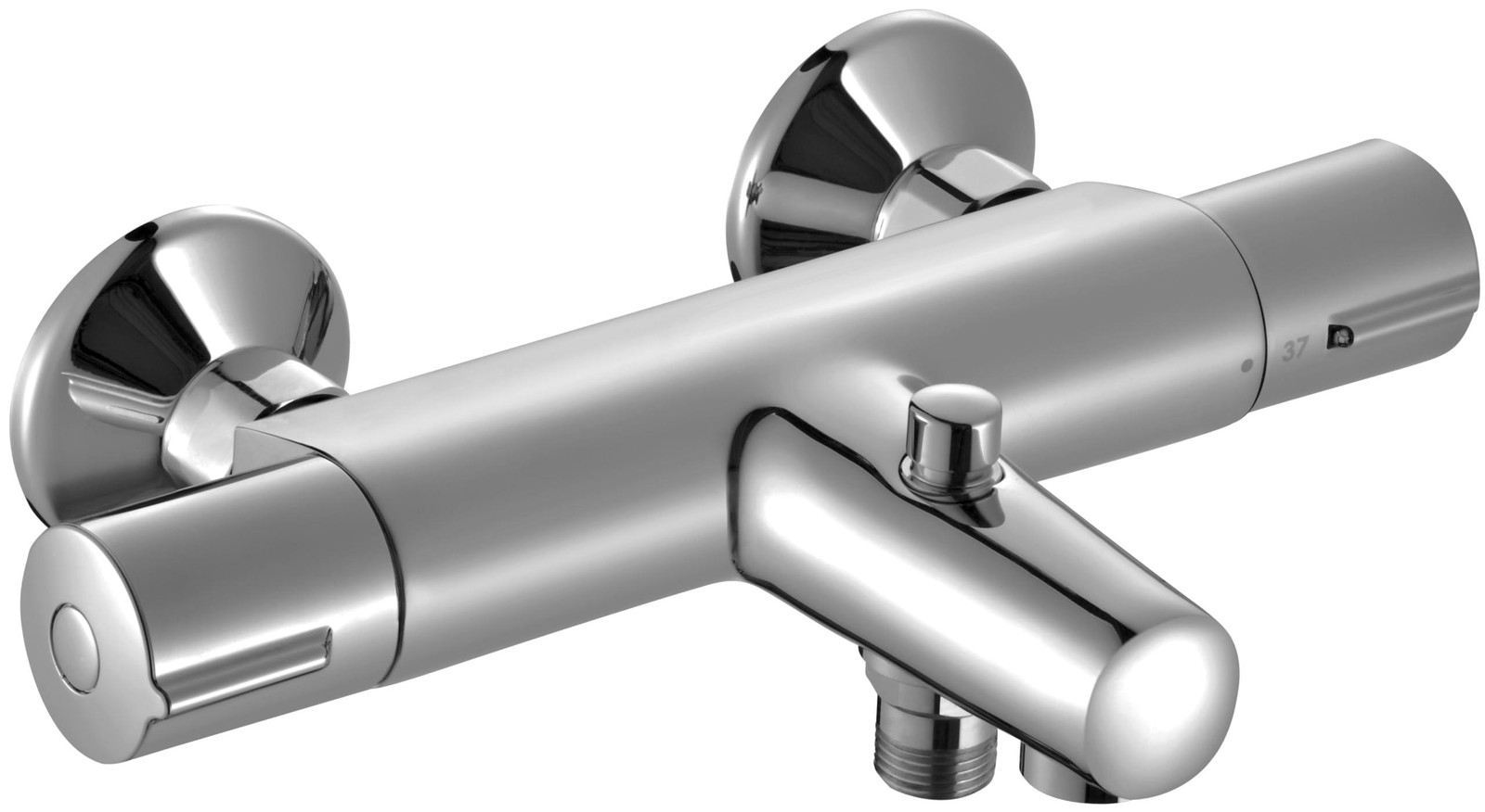 Dripio Thermostatische douche- en badmengkraan, verchroomd, waterbesparend