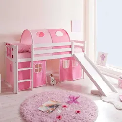 Kinderbett mit Rutsche Tunnel