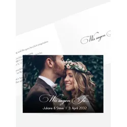 Hochzeitseinladung selbst gestalten mit Spruch und Fotos im Onlinedesigner bei Meine-Kartenmanufaktur.de
