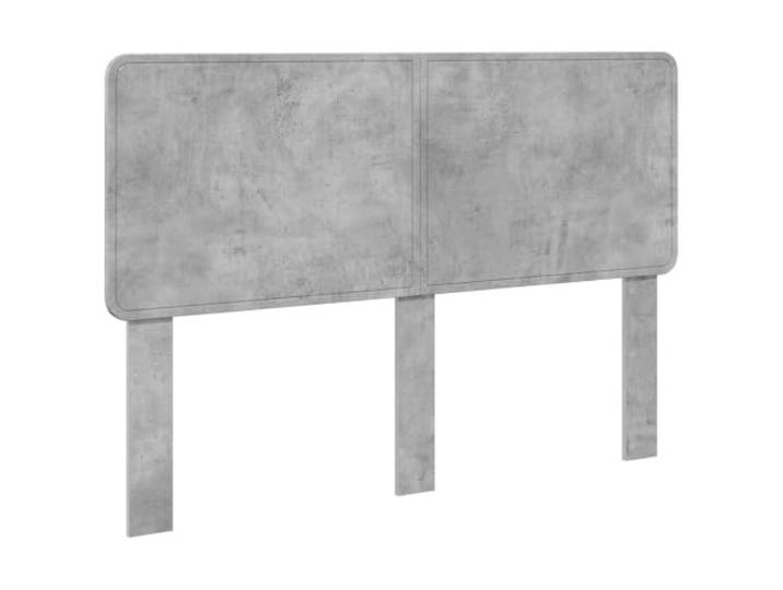 Makastle Kopfteil Betongrau Holzwerkstoff 153x3x100 cm Rechteckige Form