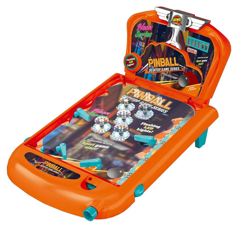 BLD Flipperkast Pinball Tafelmodel met Neon Licht en Muziek
