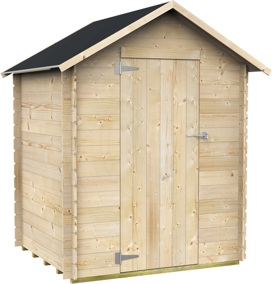 Alce Marcella 146x130 - Casetta da giardino in legno - Con tetto a due falde - 146x130x185 cm