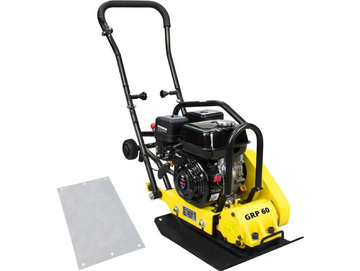 GÜDE GRP 60 Rüttelplatte Verdichter Rüttler Fahrwerk PolyurethanPlatte 68kg 12kN
