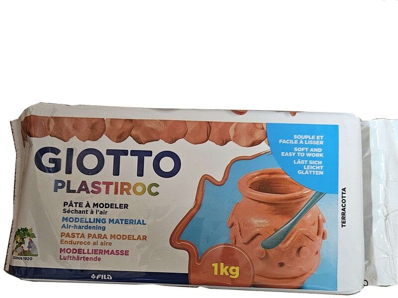 Pain 1 kg Giotto - Pate à modeler Plastiroc Terracotta