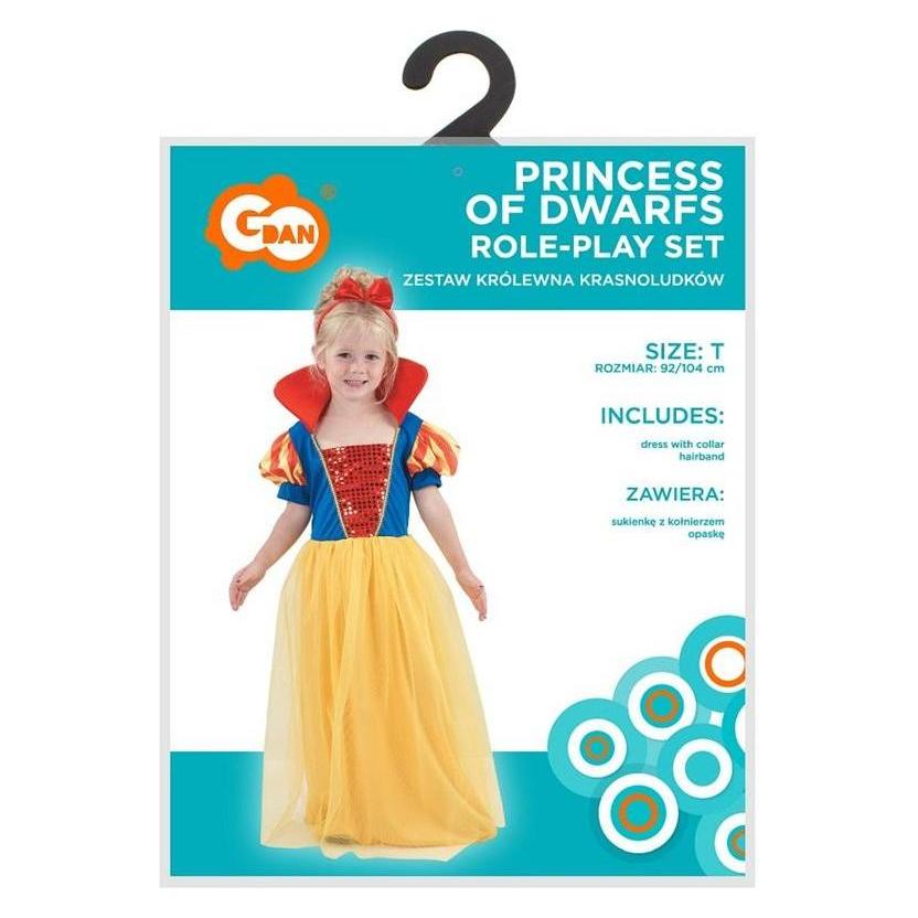 GoDan Prinzessin der Zwerge Kostüm für Kinder, Grösse 92/104 cm (104, 92) (58217316)