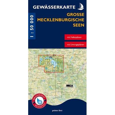 Gewässerkarte Große Mecklenburgische Seen, Sonstige von , Grünes Herz, 978-3-86636-500-1