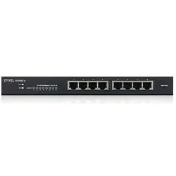 Dsit Zyxel 8-Ports GS1900 smart managed Switch (8 Ports), Netzwerk Switch, Schwarz