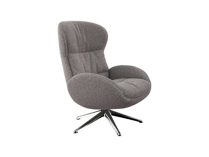 FLEXLUX Relaxsessel Haze, hervorragender Komfort, Alu Fuß, organisches Design, ergonomisch (Fernsehsessel), Rückenteilverstellung, drehbar, Fuß Alu