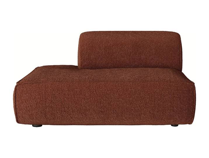 Linke Recamiere aus Chenille-Gewebe in Terrakotta CAMILIO von Maison Céphy