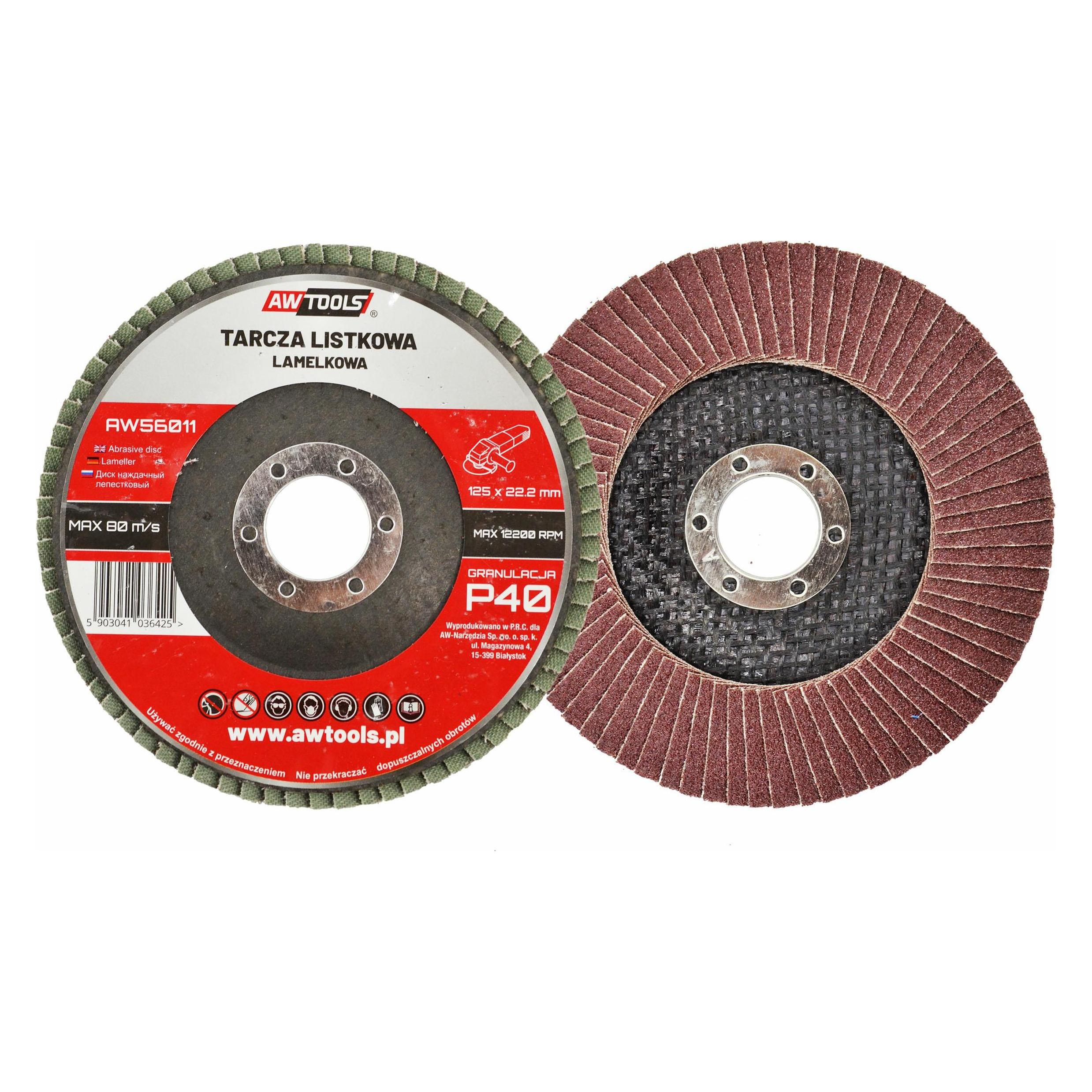 Awtools lettern verlassen 125mm P 80 (80) (35616022)