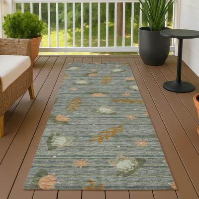 Addison Rugs Machine Washable Indoor/ Outdoor Modern Frog Chantille Rug