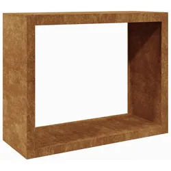 Helloshop26 - Brennholzregal 100 x 40 x 80 cm Cortenstahl Braun 02_0043702