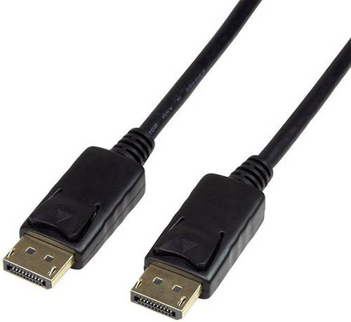 LogiLink DisplayPort Anschlusskabel DisplayPort Stecker, DisplayPort Stecker 5.00 m Schwarz CV0074 DisplayPort-Kabel