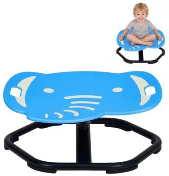Garvee Glow in the Dark Elephant Kids Sensory Spinning Chair Orange Blue