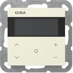GIRA Raumtemperaturregler Unterputz KNX cws glänzend 200701 Basis+zentr Abdeckpl