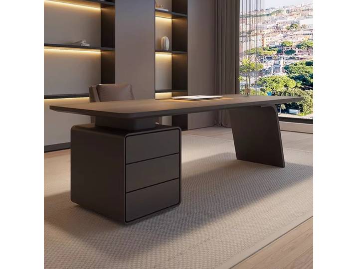 Bureau d'ordinateur minimaliste de luxe moderne, bureau de jeu, table de bureau à mouvement pliante en forme de L, mobilier de bureau à domicile