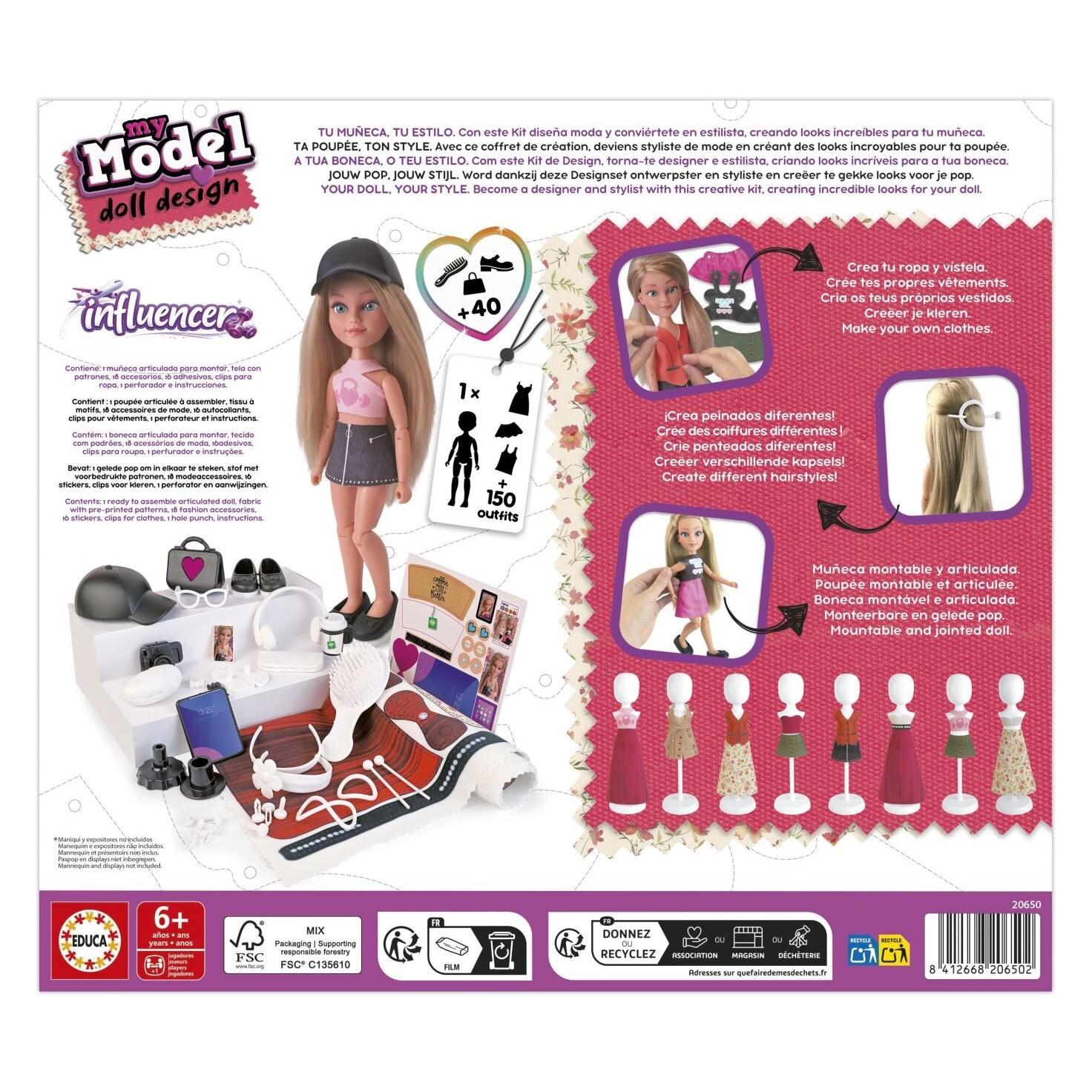 Educa Kreativset Mein Model-Puppendesign: Influencer (20650)