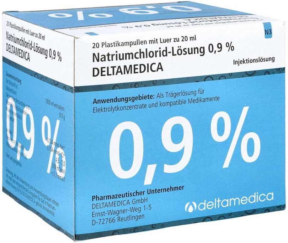 Natriumchlorid-lösung 0,9% Deltamedica Luer Pl.