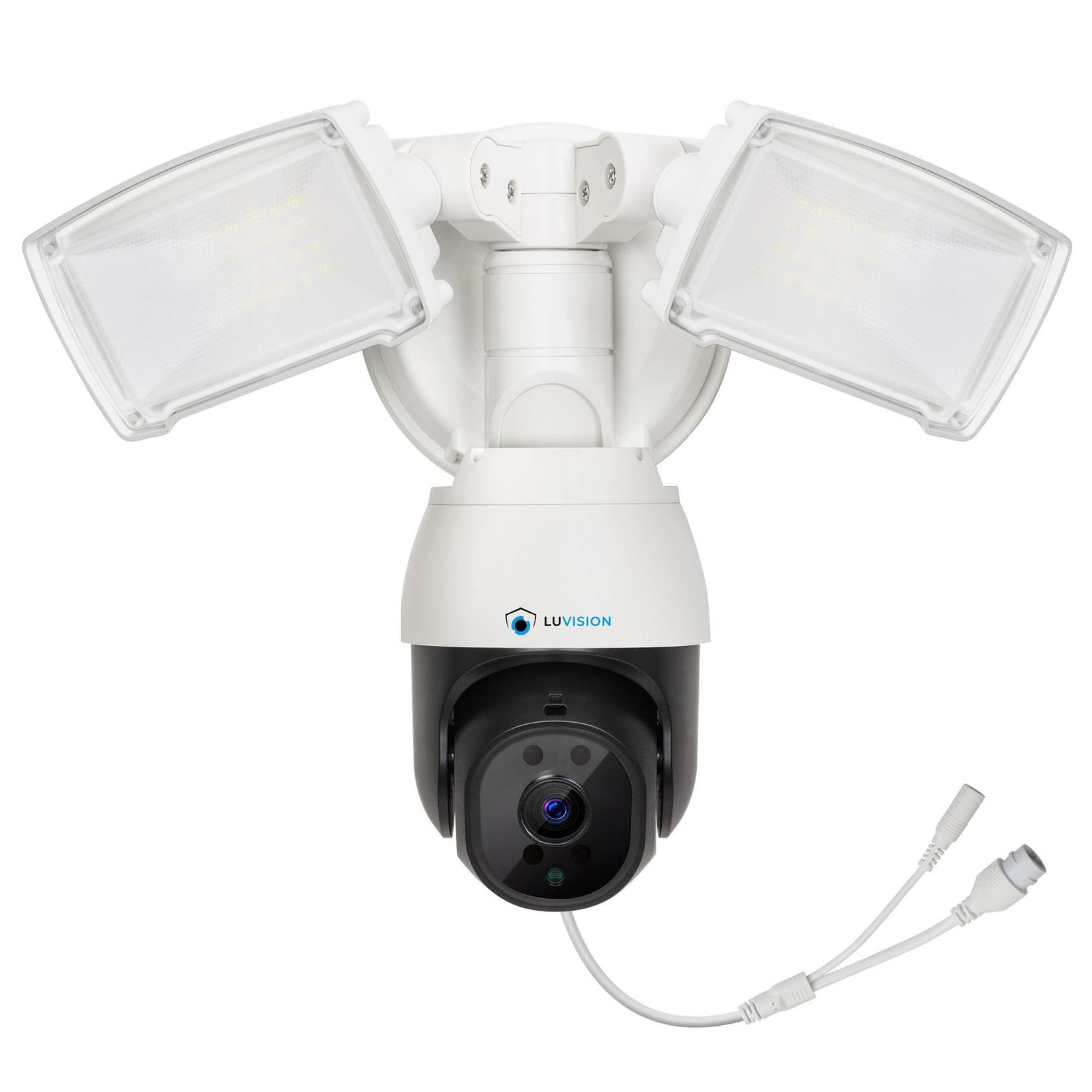 LUVISION LED Flutlicht PTZ WLAN Überwachungskamera mit Bewegungsverfolgung Lampe AI Auto Tracking