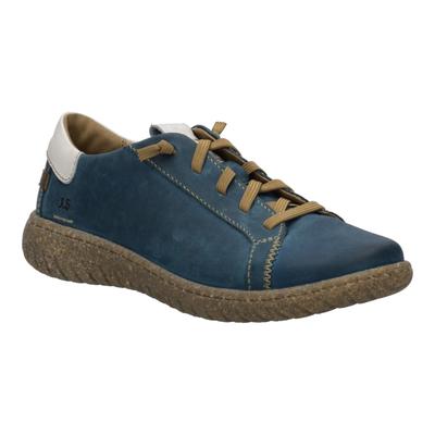 Schnürschuh JOSEF SEIBEL "Angelina 06, teal-kombi", Damen, Gr. 38, blau (teal, kombi), Schuhe Schnürschuh