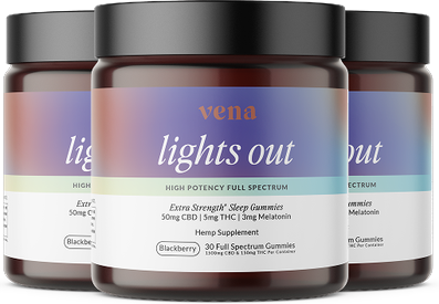 Vena CBD Lights Out Sleep THC Gummies