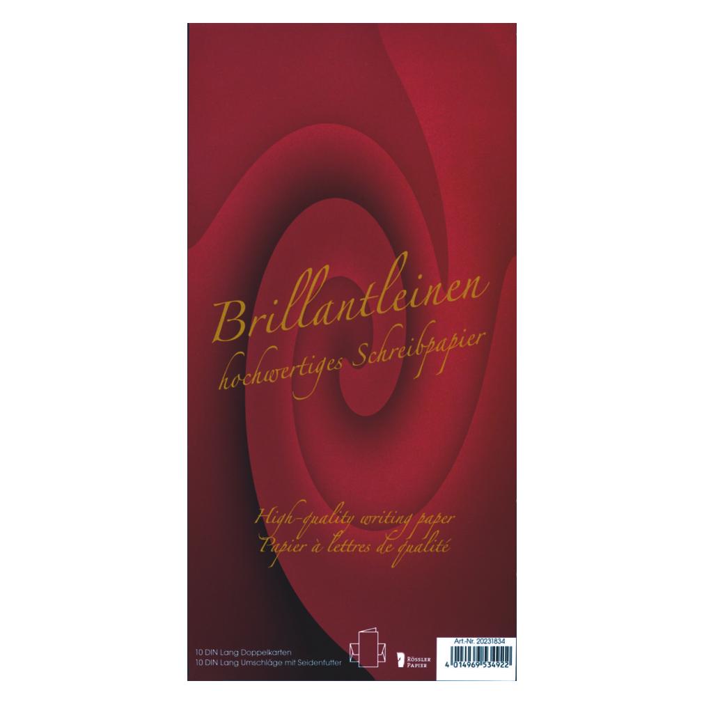 Magni 20231834 - Brillantleinen - Doppelkarten / BU DIN Lang, 10 Stück, ivory (10 Stk.) (20231834)