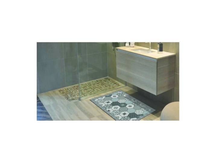 NOVOFLOOR - Tapis vinyl Brutus Grey - Taille:120x170 cm