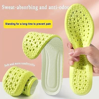 1 Paar Stoßdämpfung, bequem, atmungsaktiv, Deodorant-Einlegesohlen, Einlegesohlen für Sneakers, bequeme Plantarfasziitis-Einlegesohlen, Fuß, Herren und Damen, Sex, orthopädische Sohle, Laufzubehör