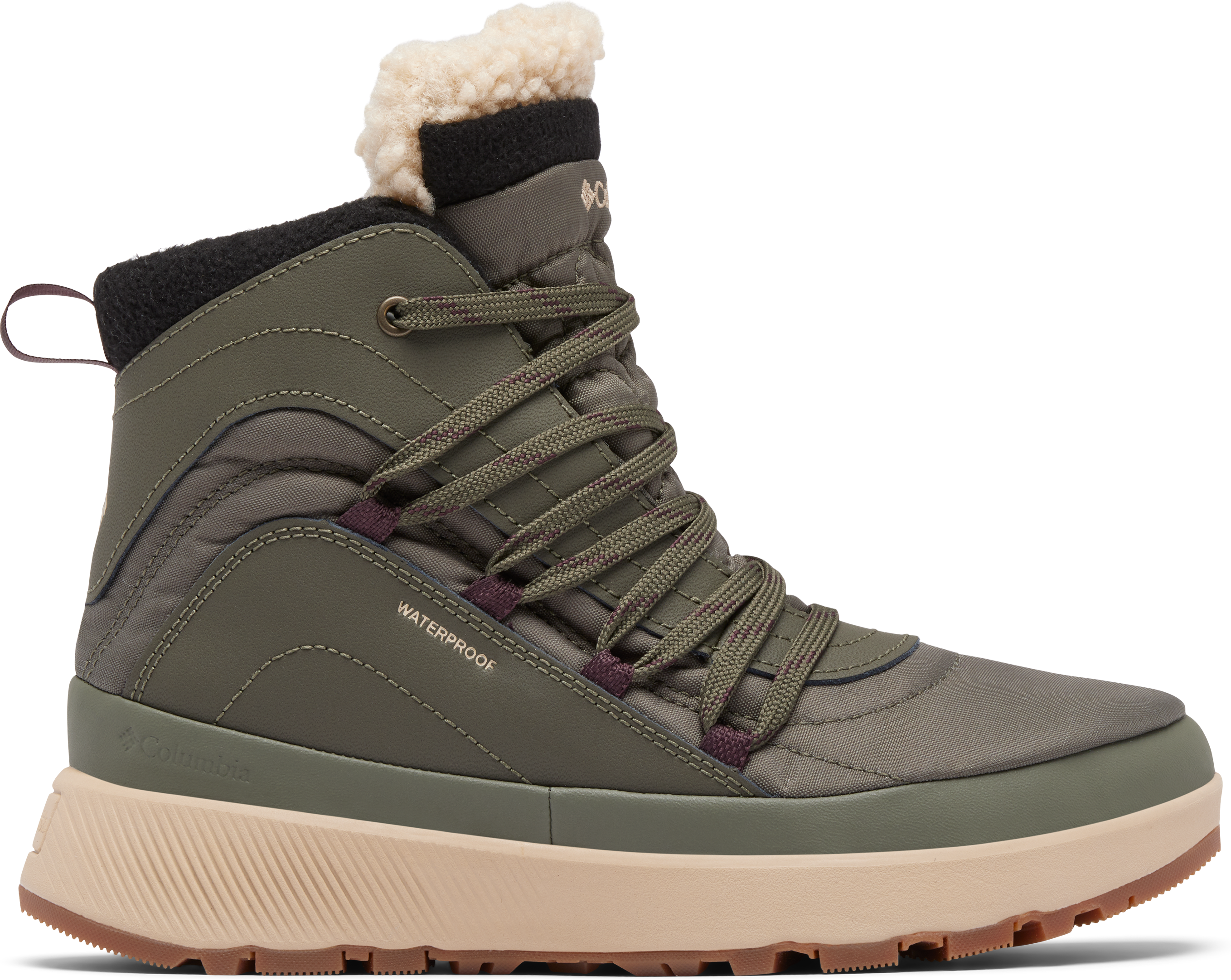 Snowboots COLUMBIA "RED HILLS™ OMNI-HEAT™", Damen, Gr. 38, grün (alpine tundra, moonvista), Leder, Textil, Schuhe Snowboots, gefüttert alpine tundra, moonvista 38