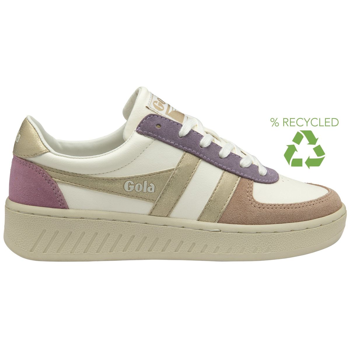 Gola Grandslam Quadrant Sneaker Women off white/cameo/gold/candy (TY) 39 CLB207-TY-39-offwhitecameogoldcandy