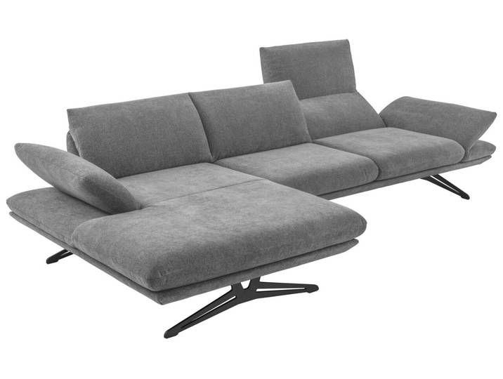 Koinor Longchairkombination ELEMENTS, grau, Stoff
