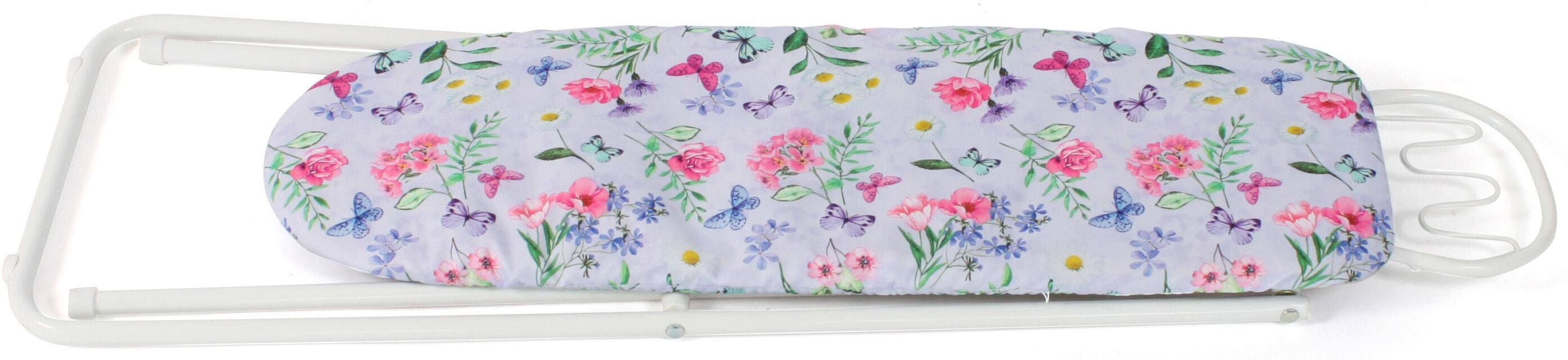 Kinder-Bügelbrett CHIC2000 "Melange Rosa", bunt (flowers), Spielzeug-Haushaltsgeräte, KinderB:26cm H:58cm L:70cm, Kunststoff, Polyester, B:26cm H:58cm L:70cm