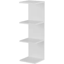 En.Casa, Regal, Wandregal Surahammar 95x30x28 cm Weiss (30 x 28 x 95 cm)