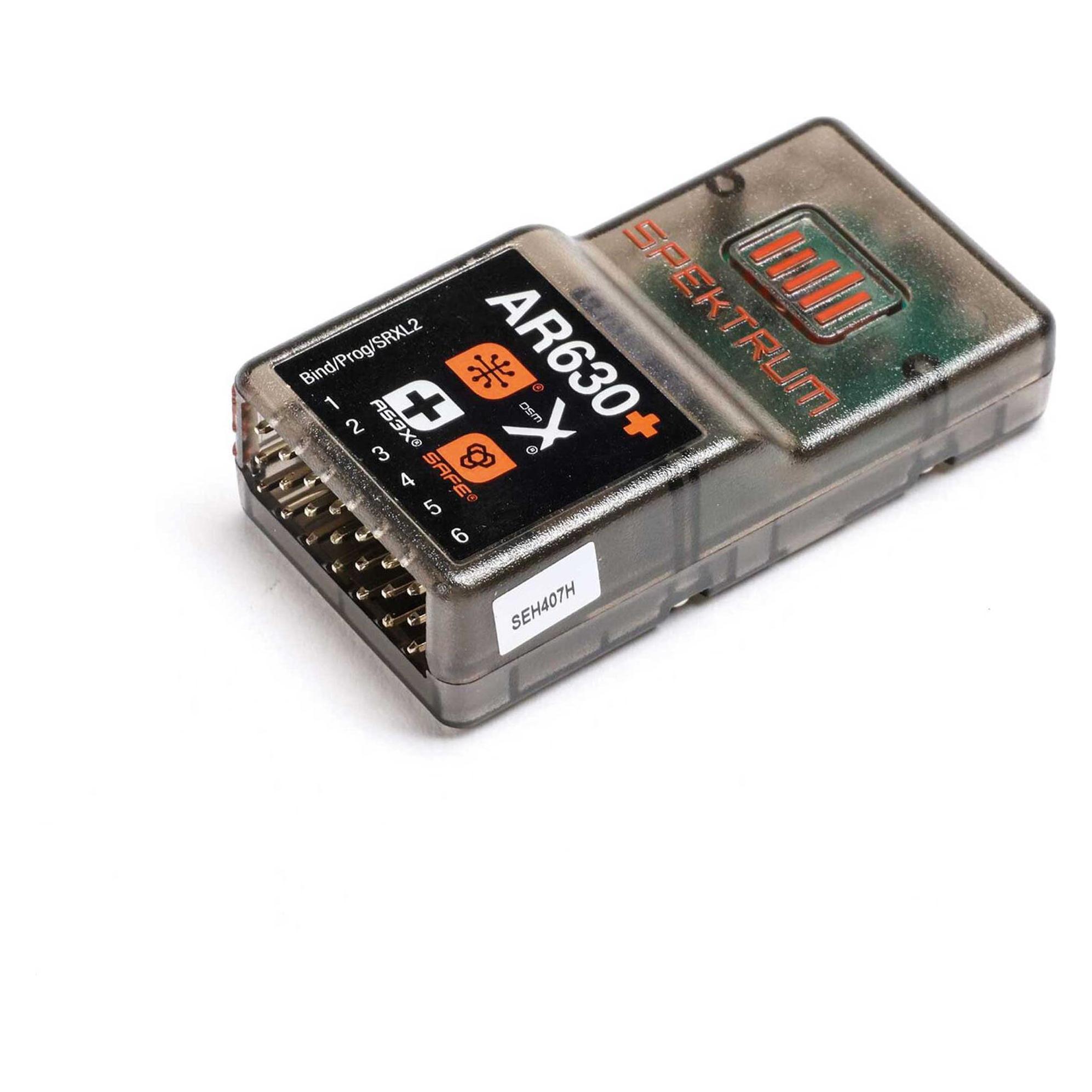 Spektrum EMPFÄNGER AIR AR630+ 6CH DSMX Integrated Telemetry AS3X+ & SAFE (SPM-1030)