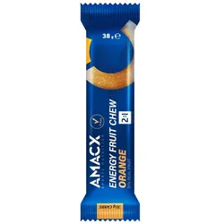 AMACX Energieriegel Fruit Chew Orange | 38g Riegel