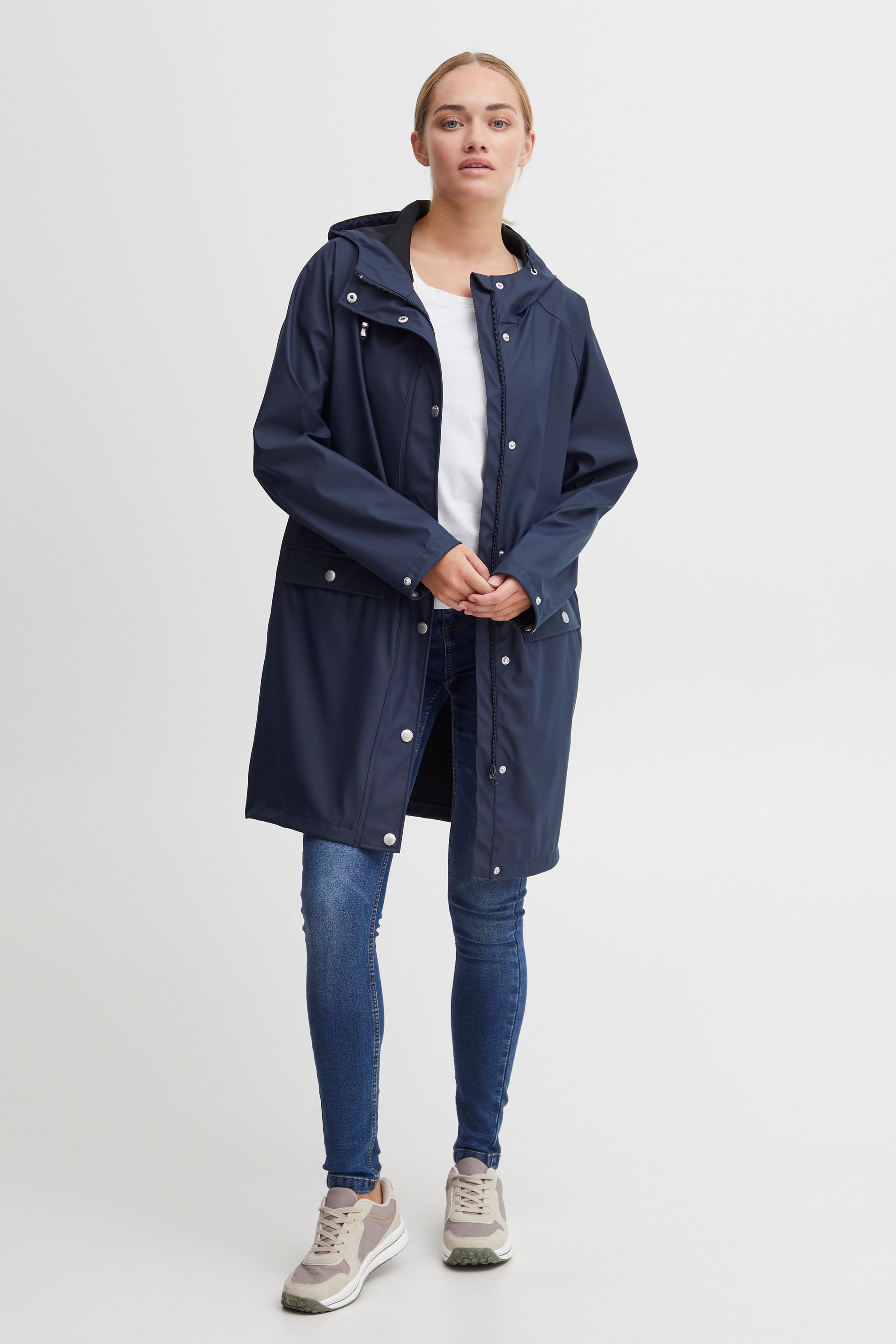 Windbreaker OXMO "Windbreaker OXTanne", Damen, Gr. L, blau (total eclipse), Obermaterial: 100% Polyester PES., Jacken Windbreaker
