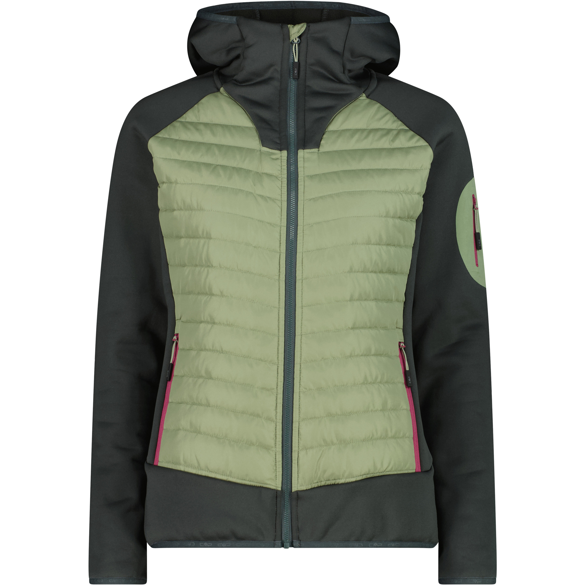 CMP Hybrid Damen Isolationsjacke gruen Größe S Trekking Schnell trocknend