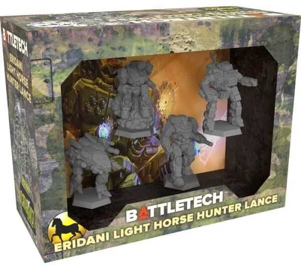 BattleTech Eridani Light Horse Hunter Lance - Four BattleMech Miniatures, Ages 12+, by Catalyst Game Labs
