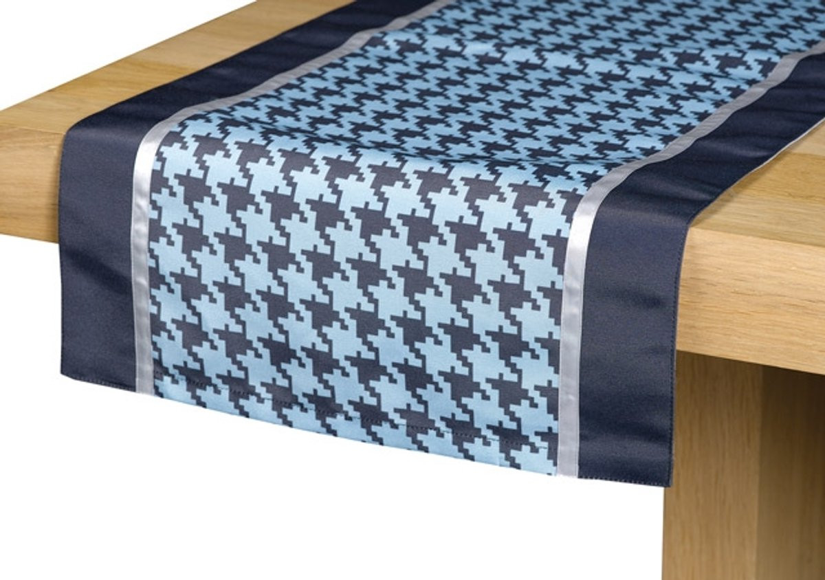 Grace Tafelloper blauw 42 x 142 cm