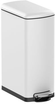 Garvee 8 Gal Slim Step On Kitchen Trash Can, Stainless Steel