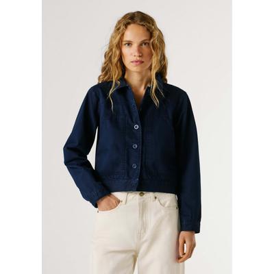 Funktionsjacke PEPE JEANS "leichte Jacke GADEA", Damen, Gr. M, deep sea blau, 100% Baumwolle, Jacken Funktionsjacke
