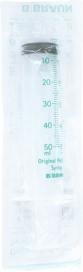 Perfusor Spritze Original 50 ml ohne Aspirat.Kan.transp.