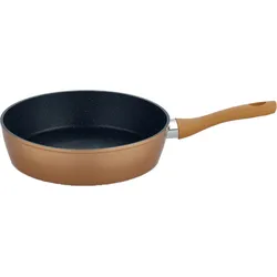 CASA ROYALE Hochrand-Pfanne "Hamar", Ø ca. 28 cm - Kupfer mit Gegengriff