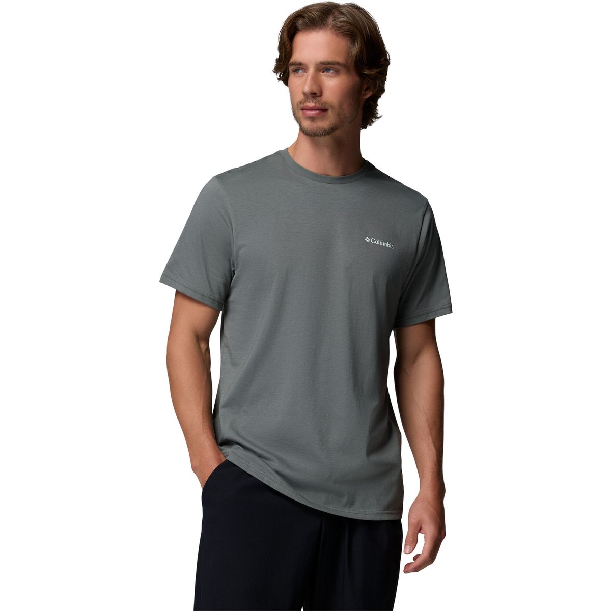 Columbia Men's CSC Basic Logo Back T-shirt sedona sage, boxy brand (342) L 215501-2155011-342-L