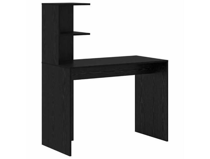 VIDAXL - Meuble de bureau - Bureau Chêne noir 102x50x124 cm - Bois d'ingénierie_2317