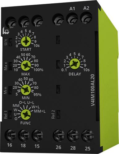 Tele Überwachungsrelais 24, 24 - 240, 240 V/DC, V/AC 2 Wechsler V4IM100AL20 24-240V AC/DC 1St.
