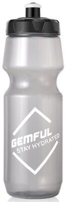 Discount Dollar Deals Lightweight BPA Free Bike Water Bottle Reusable, Squeeze Drink Cup For Cycling clear